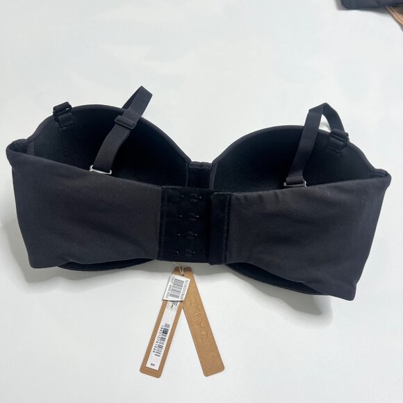 Skims Fit Every Day Strapless Black Bra Size 34DD Style BA-BAN 9055 - Picture 3 of 9